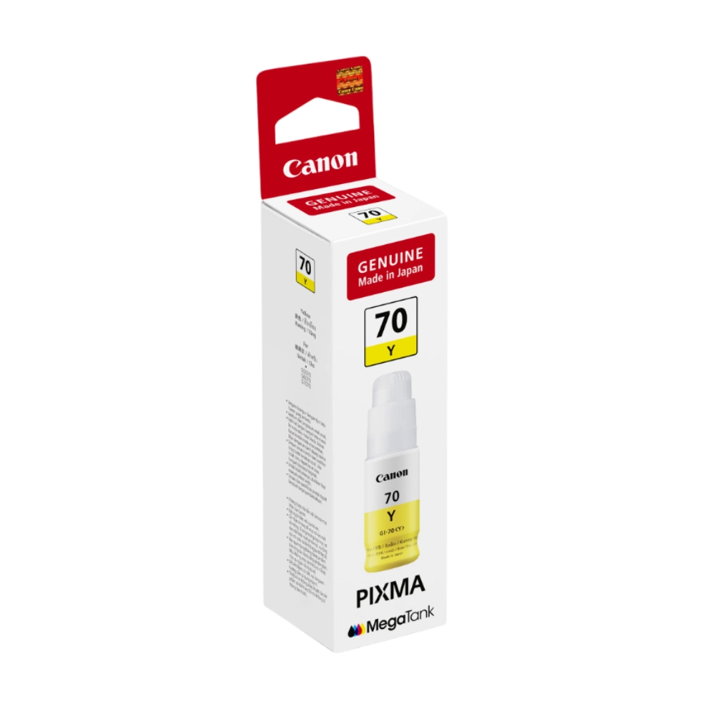 Canon 70 Yellow Inkjet Ink Bottle 70ml view 3